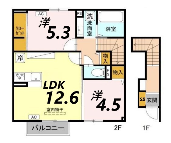 ヴィラーチェIIの物件間取画像