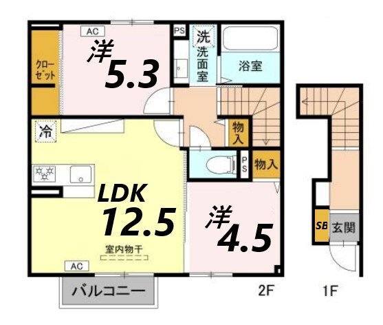 ヴィラーチェIIの物件間取画像