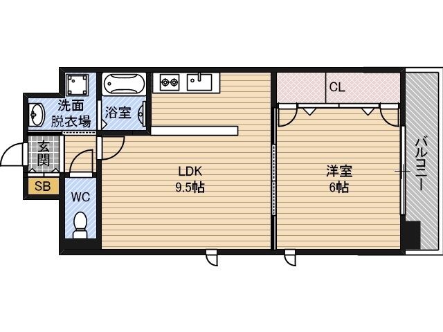 桃山台駅 徒歩7分 9階の物件間取画像