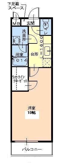 立花駅 徒歩12分 2階の物件間取画像