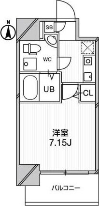 江坂駅 徒歩3分 13階の物件間取画像