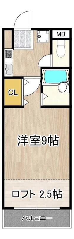 園田駅 徒歩17分 3階の物件間取画像