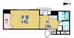 光陽川西マンションの物件間取画像