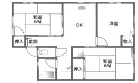 立花駅 徒歩7分 2階の物件間取画像