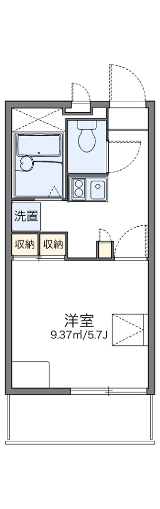 レオパレスエルザ１の物件間取画像