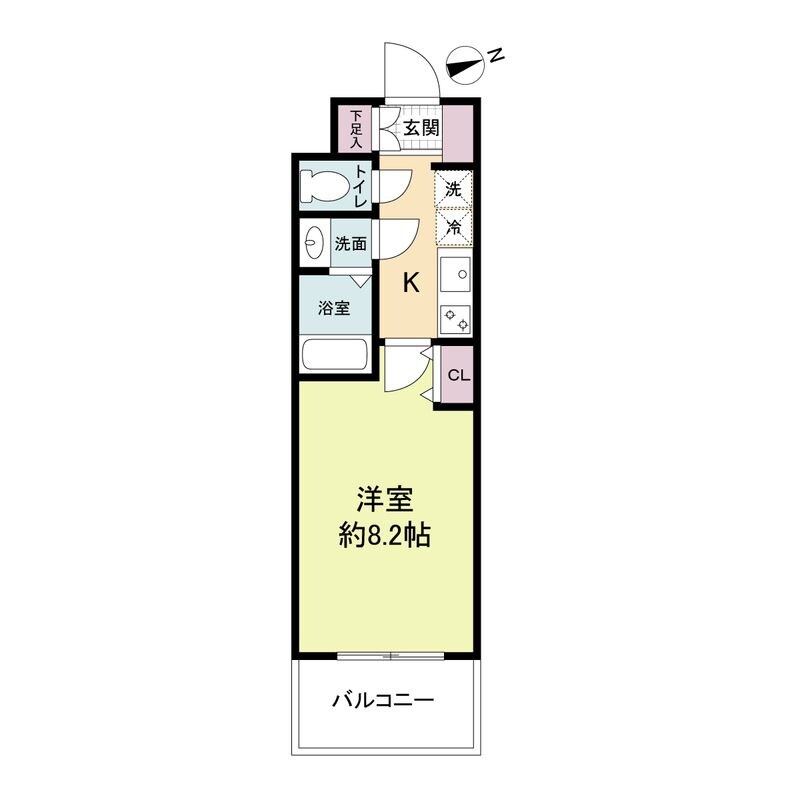 尼崎駅 徒歩5分 9階の物件間取画像