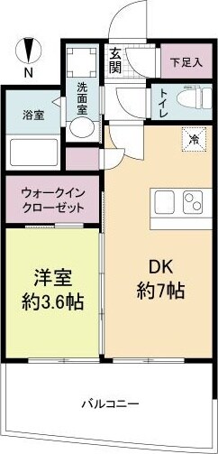 江坂駅 徒歩7分 4階の物件間取画像