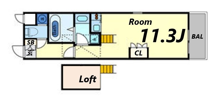 聚楽荘立花の物件間取画像