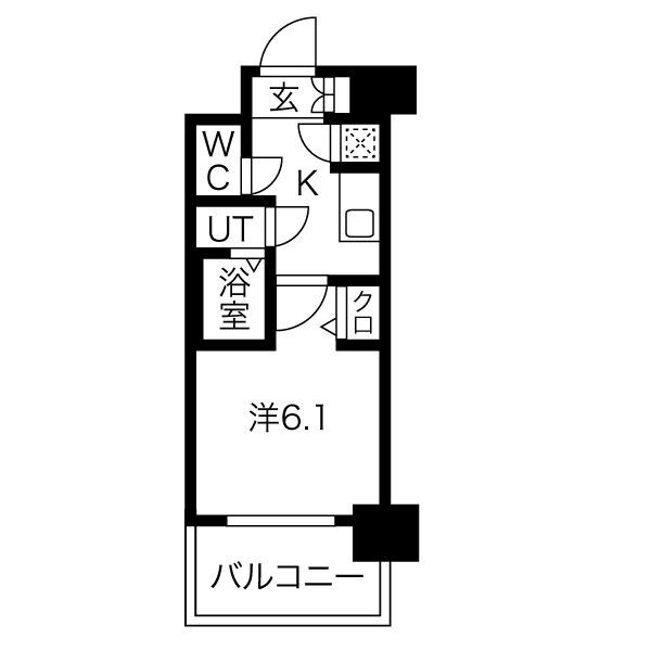 杭瀬駅 徒歩5分 5階の物件間取画像