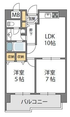 南方駅 徒歩5分 2階の物件間取画像