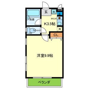 メゾンウッディの物件間取画像