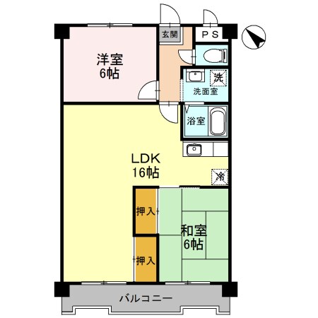 少路駅 徒歩5分 3階の物件間取画像