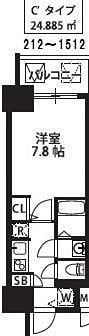 新大阪駅 徒歩3分 9階の物件間取画像