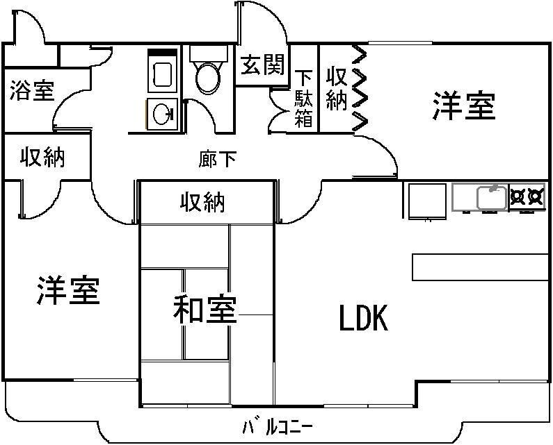 ヴァストネス東泉丘の物件間取画像