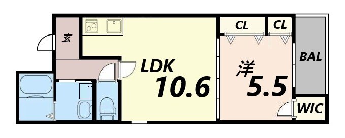 Sun Moon 武庫之荘II番館の物件間取画像