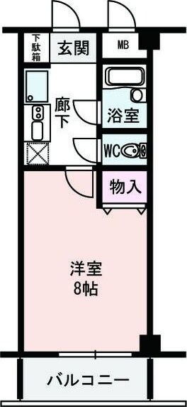 江坂駅 徒歩5分 4階の物件間取画像