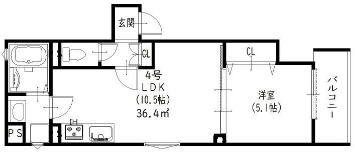 ラモーナ一津屋Iの物件間取画像