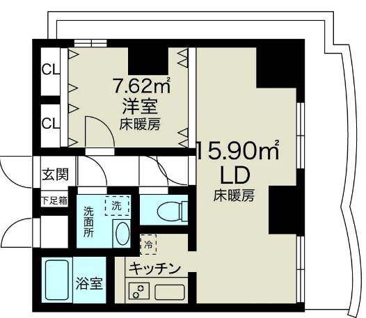 新大阪駅 徒歩3分 23階の物件間取画像