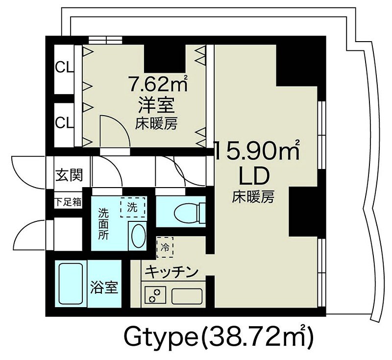 新大阪駅 徒歩3分 18階の物件間取画像