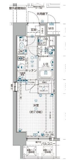 新大阪駅 徒歩5分 12階の物件間取画像