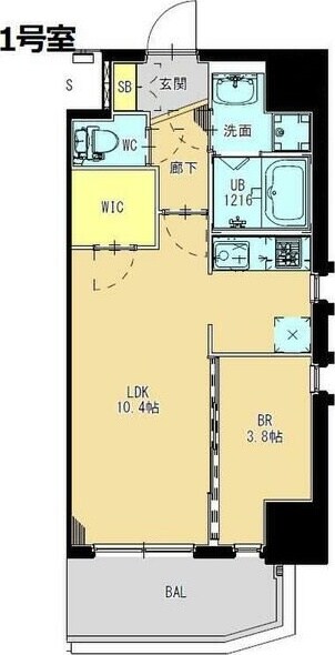 庄内駅 徒歩2分 7階の物件間取画像