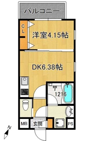 ガレリア南豊中の物件間取画像