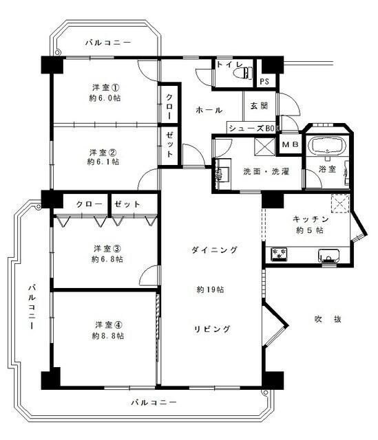 ロイヤルプリンスの物件間取画像