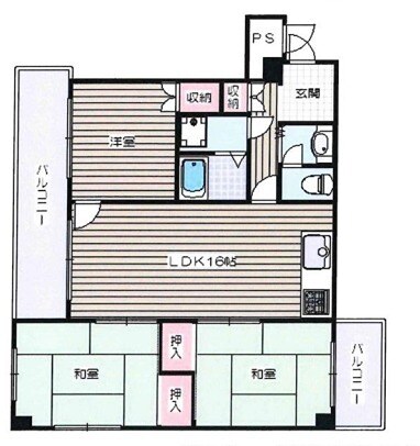 ヴェリ・１（ワン）の物件間取画像