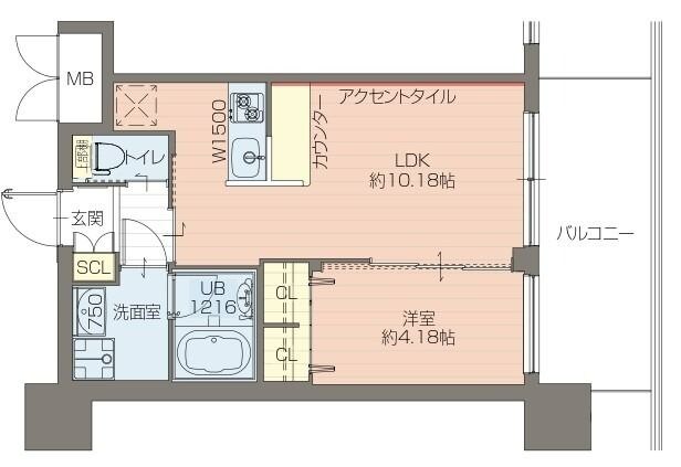 御幣島駅 徒歩7分 13階の物件間取画像