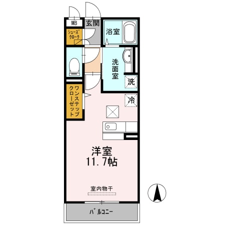 abcdマンション南塚口の物件間取画像