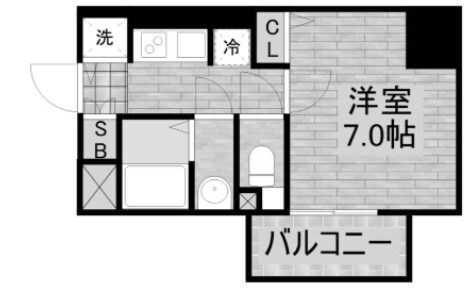 尼崎駅 徒歩5分 3階の物件間取画像