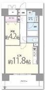 加島駅 徒歩20分 8階の物件間取画像