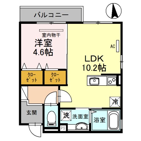 江坂駅 徒歩7分 2階の物件間取画像