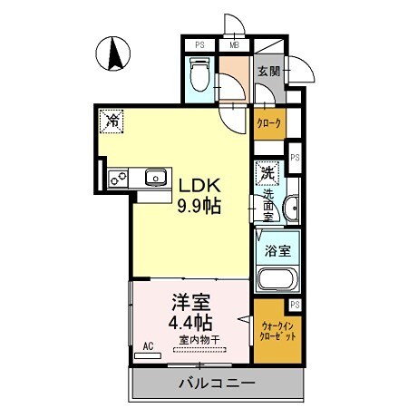 江坂駅 徒歩5分 3階の物件間取画像