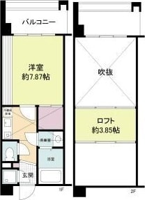 江坂駅 徒歩3分 15階の物件間取画像