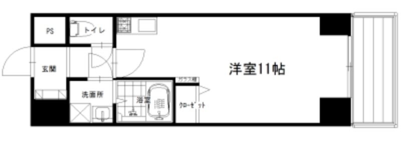 江坂駅 徒歩3分 3階の物件間取画像