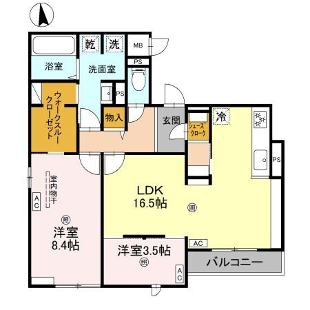 クラシスト千里丘上の物件間取画像