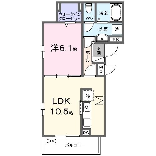 エクラ宝塚の物件間取画像