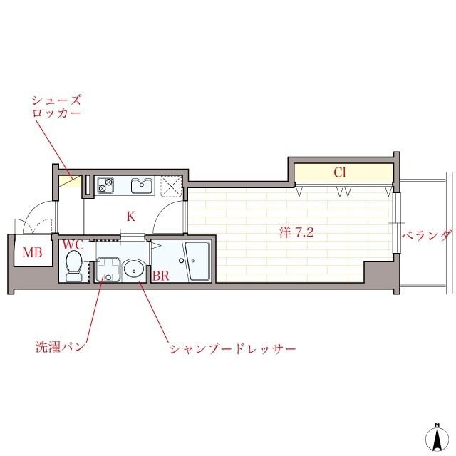 江坂駅 徒歩2分 5階の物件間取画像