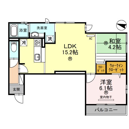 D House northの物件間取画像