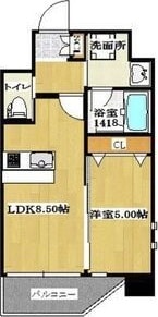 江坂駅 徒歩10分 8階の物件間取画像