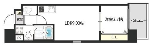 南吹田　駅 徒歩7分 3階の物件間取画像