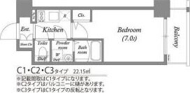 御幣島駅 徒歩5分 7階の物件間取画像