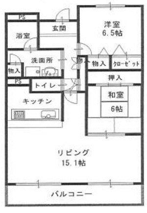 メゾンドール江坂の物件間取画像