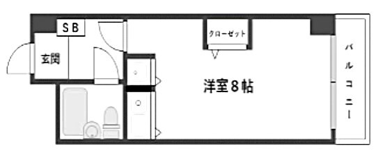 猪名寺駅 徒歩7分 6階の物件間取画像