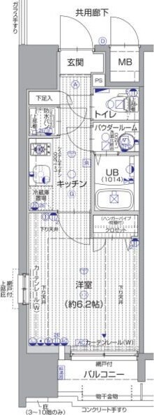 東三国駅 徒歩5分 9階の物件間取画像