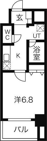 インペリアル豊中服部の物件間取画像