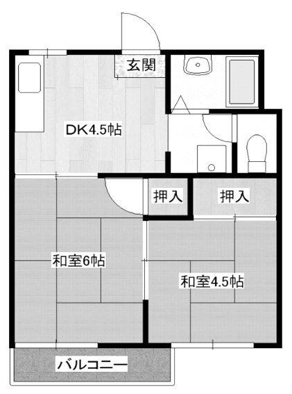 サンハイツの物件間取画像