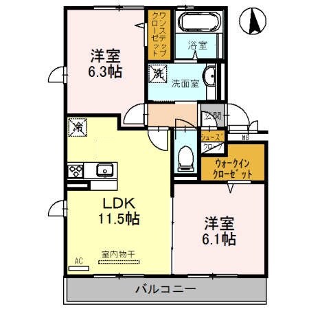 江坂駅 徒歩10分 3階の物件間取画像