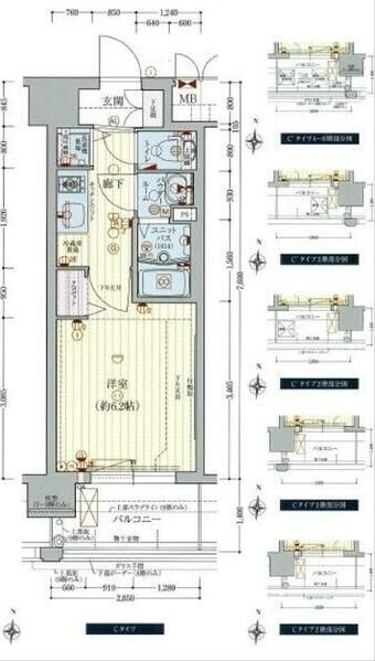 西中島南方駅 徒歩2分 4階の物件間取画像